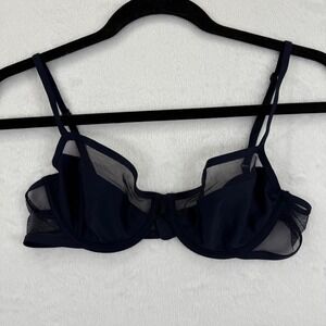 Victoria's Secret Navy Blue Sheer Underwire Bra